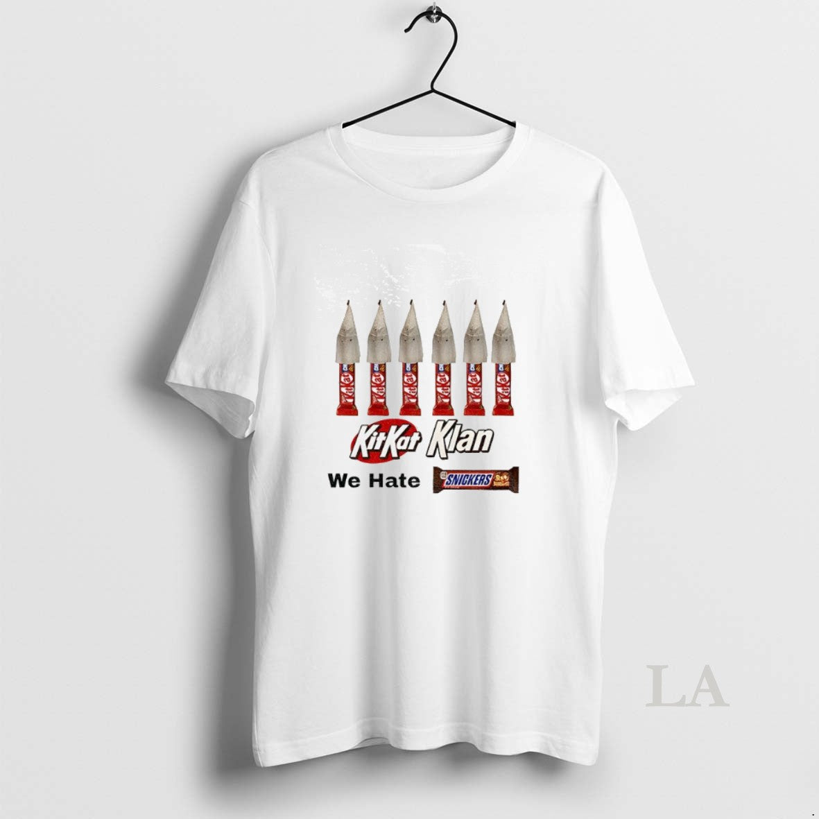 Original Kkk Kitkat Klan We Hate Snickers Meme T-Shirts, Hoodie, Sweatshirt | InkNestWear.com