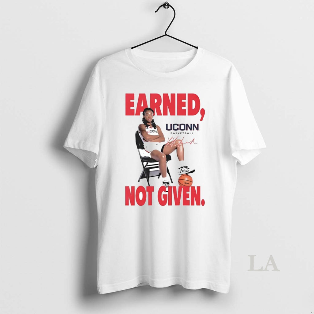 Original Kamorea Arnold Earned Not Given Uconn Huskies T-Shirts, Hoodie, Sweatshirt | InkNestWear.com
