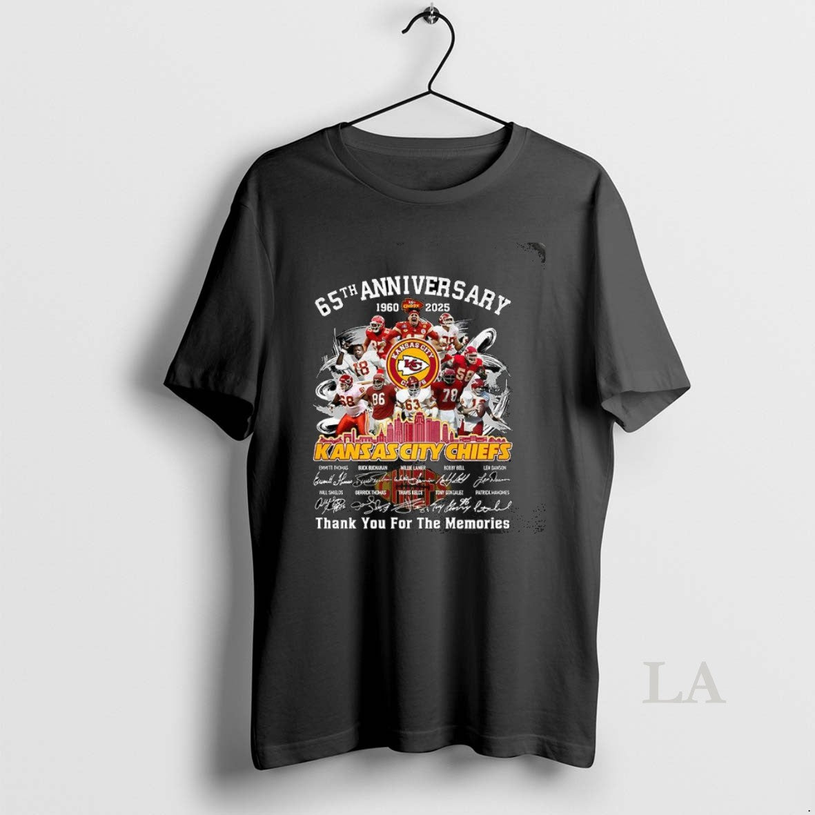 Original Kansas City Chiefs 65th Anniversary Thank You For The Memories Player Signature T-Shirts, Hoodie, Sweatshirt