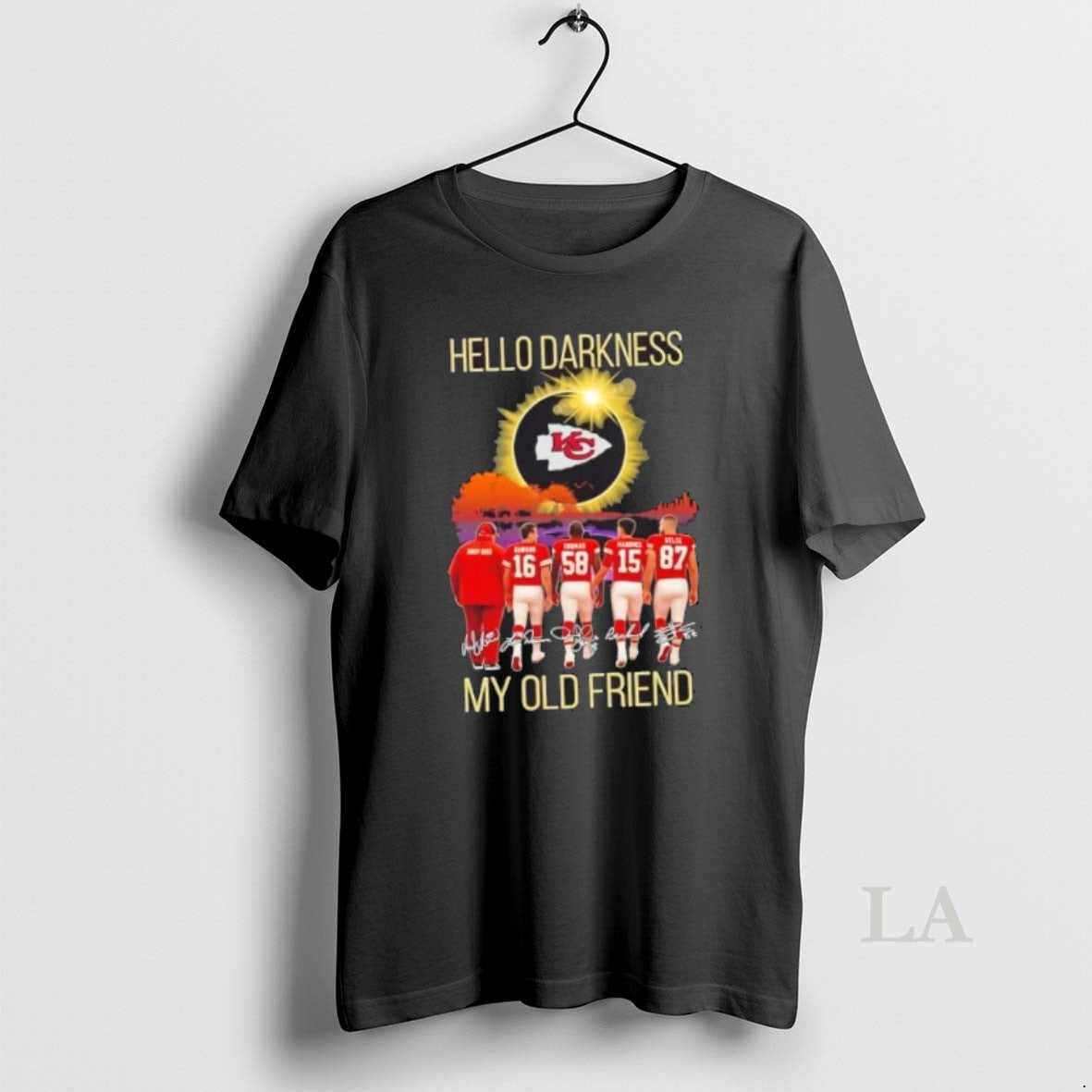 Original Kansas City Chiefs Andy Reid And Legends Hello Darkness My Old Friend Signatures T-Shirts, Hoodie, Sweatshirt