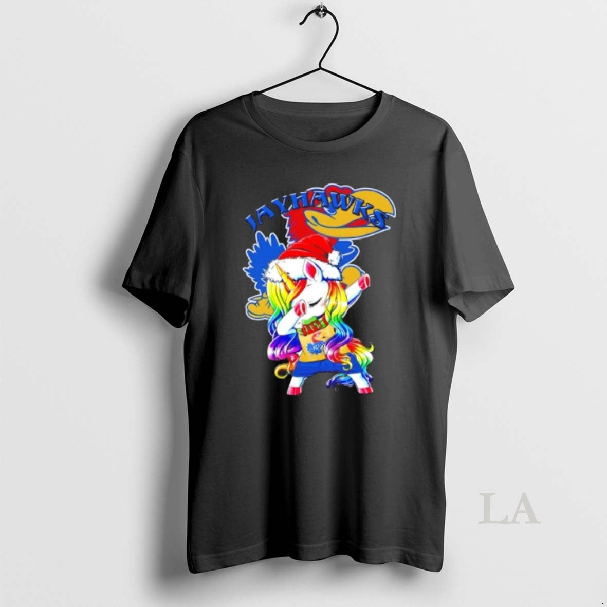 Original Kansas Jayhawks Football X Unicorn Santa Hat Dabbing Merry Christmas T-Shirts, Hoodie, Sweatshirt | InkNestWear.com