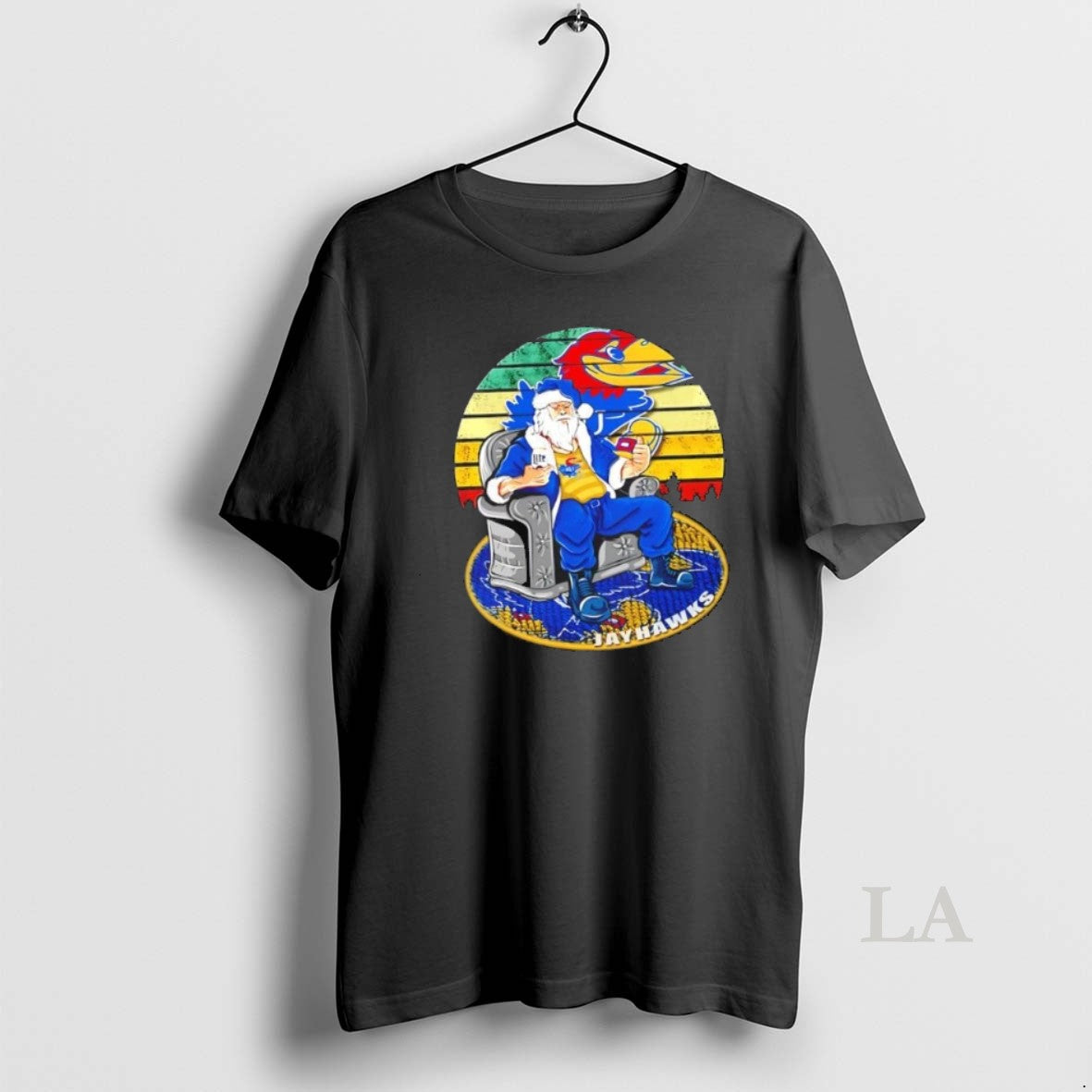 Original Kansas Jayhawks X Santa Claus Christmas Vintage T-Shirts, Hoodie, Sweatshirt | InkNestWear.com