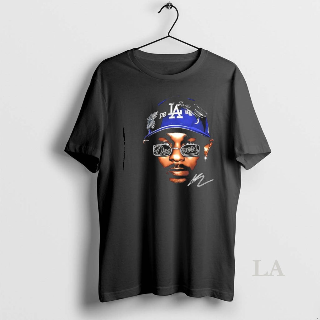 Original Kendrick Lamar X Los Angeles Dodgers Big Head Signature T-Shirts, Hoodie, Sweatshirt | InkNestWear.com