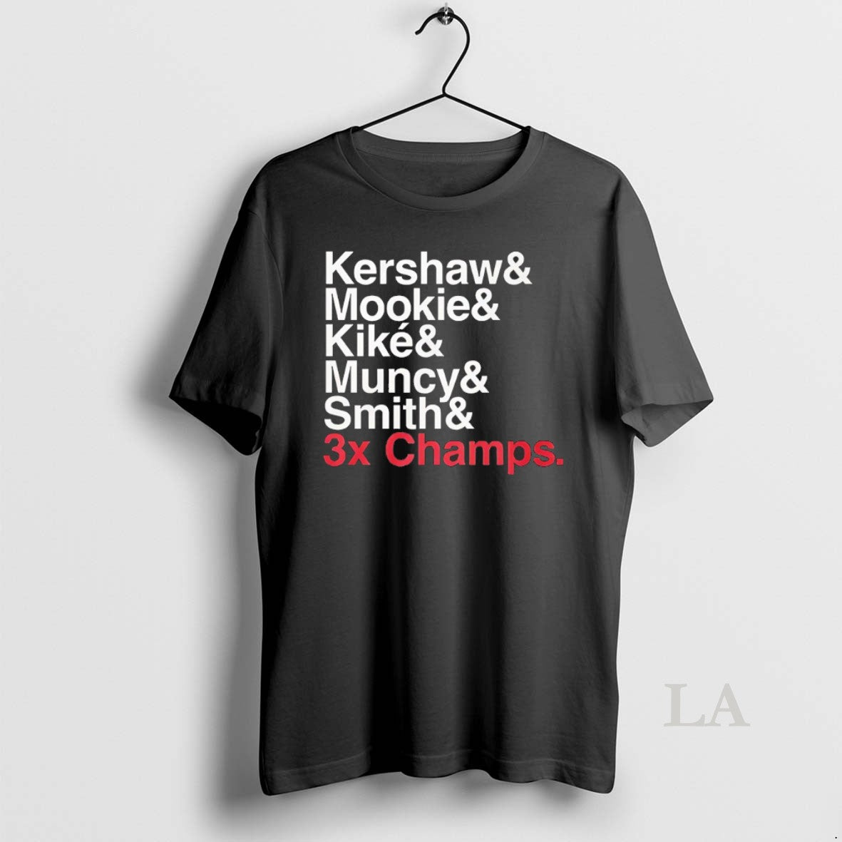 Original Kershaw Mookie Kike Muncy Smith 3x Champs T-Shirts, Hoodie, Sweatshirt | InkNestWear.com