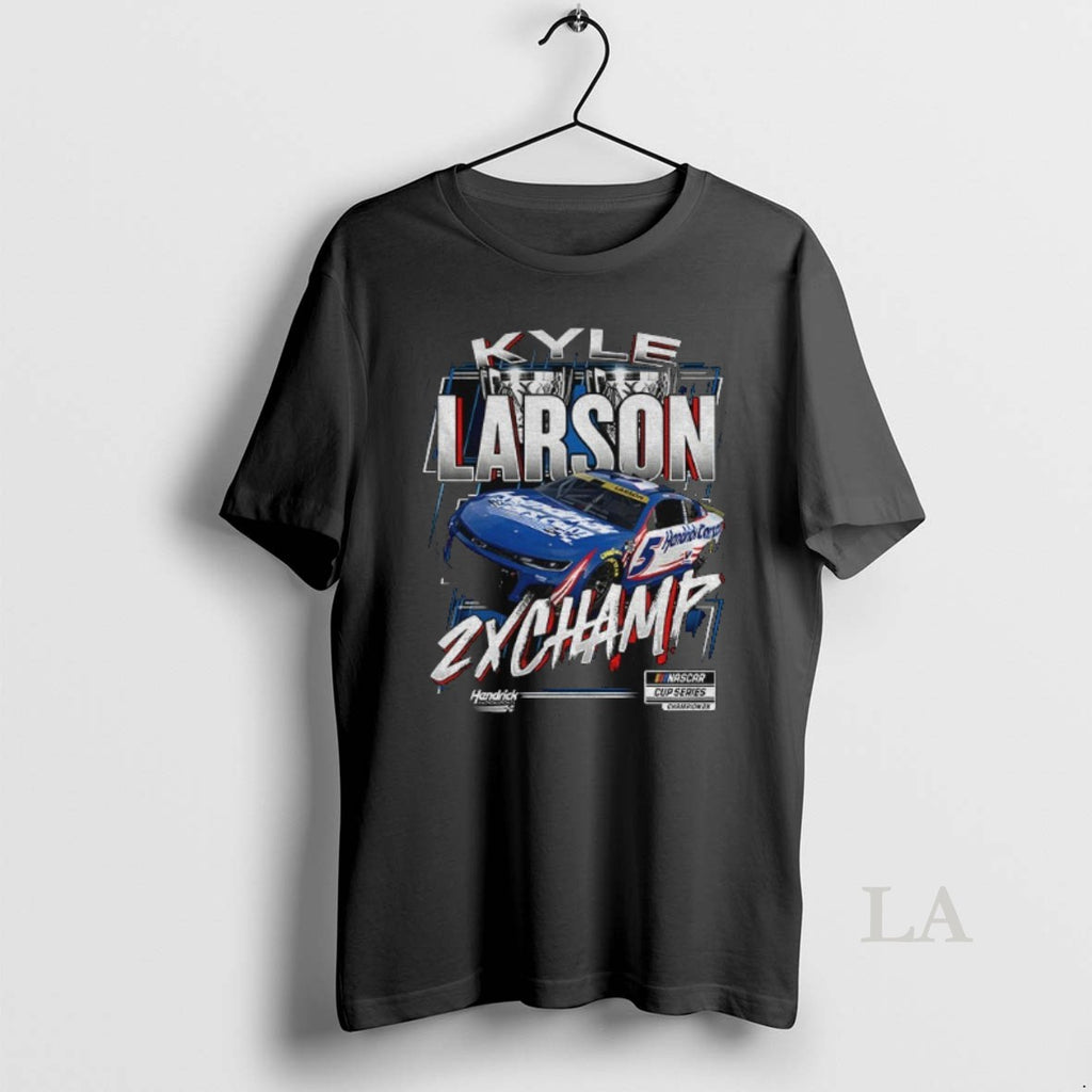 Original Kyle Larson Hendrick Motorsports Two Time Nascar Cup Series Champion Trophy 2025 T-Shirts, Hoodie, Sweatshirt