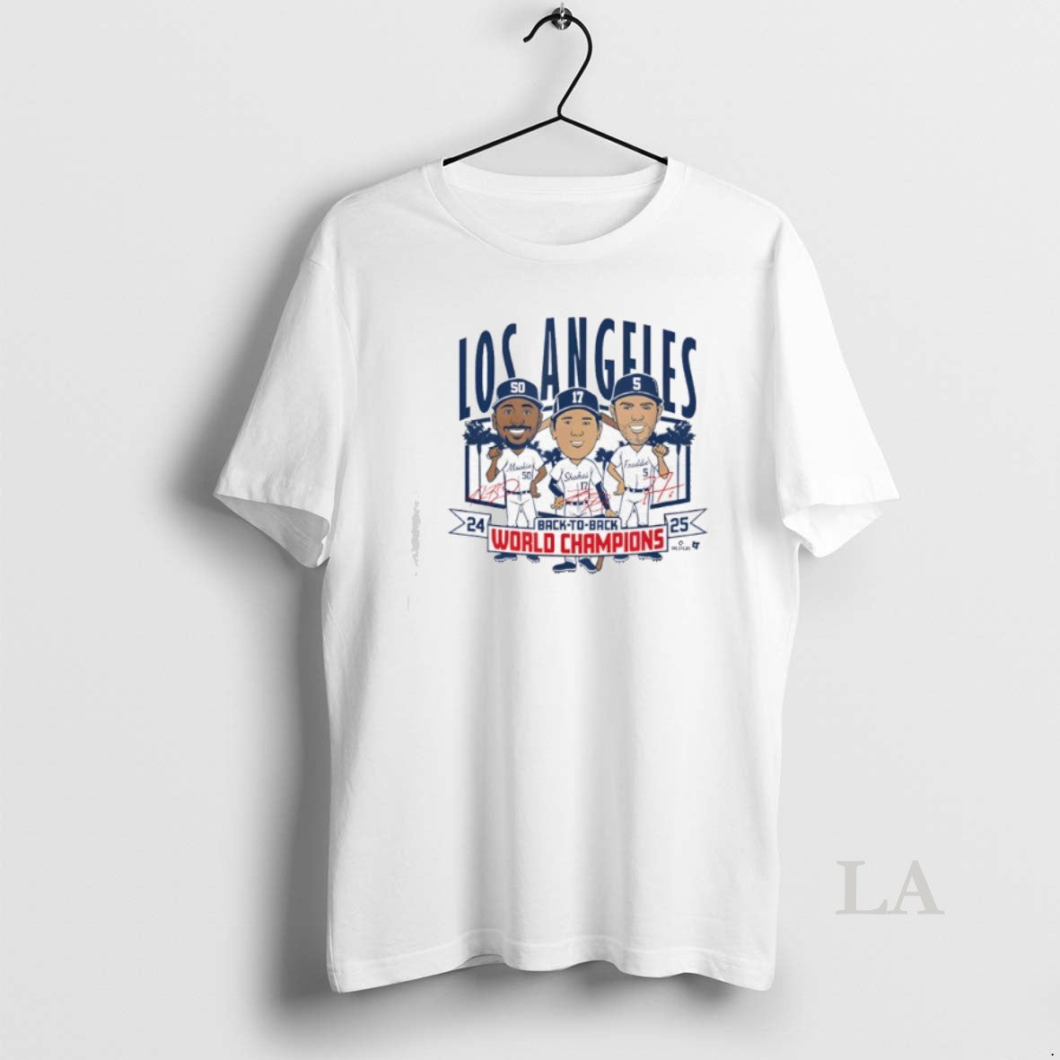 Original La Baseball Back To Back World Champs Caricatures T-Shirts, Hoodie, Sweatshirt | InkNestWear.com