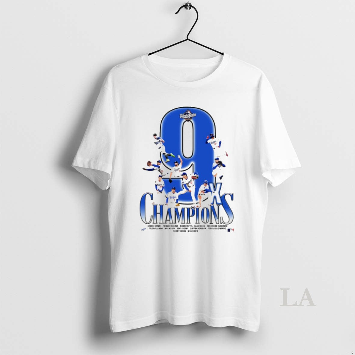 Original La Dodgers 2025 World Series Champions 9x Time Player Name T-Shirts, Hoodie, Sweatshirt | InkNestWear.com