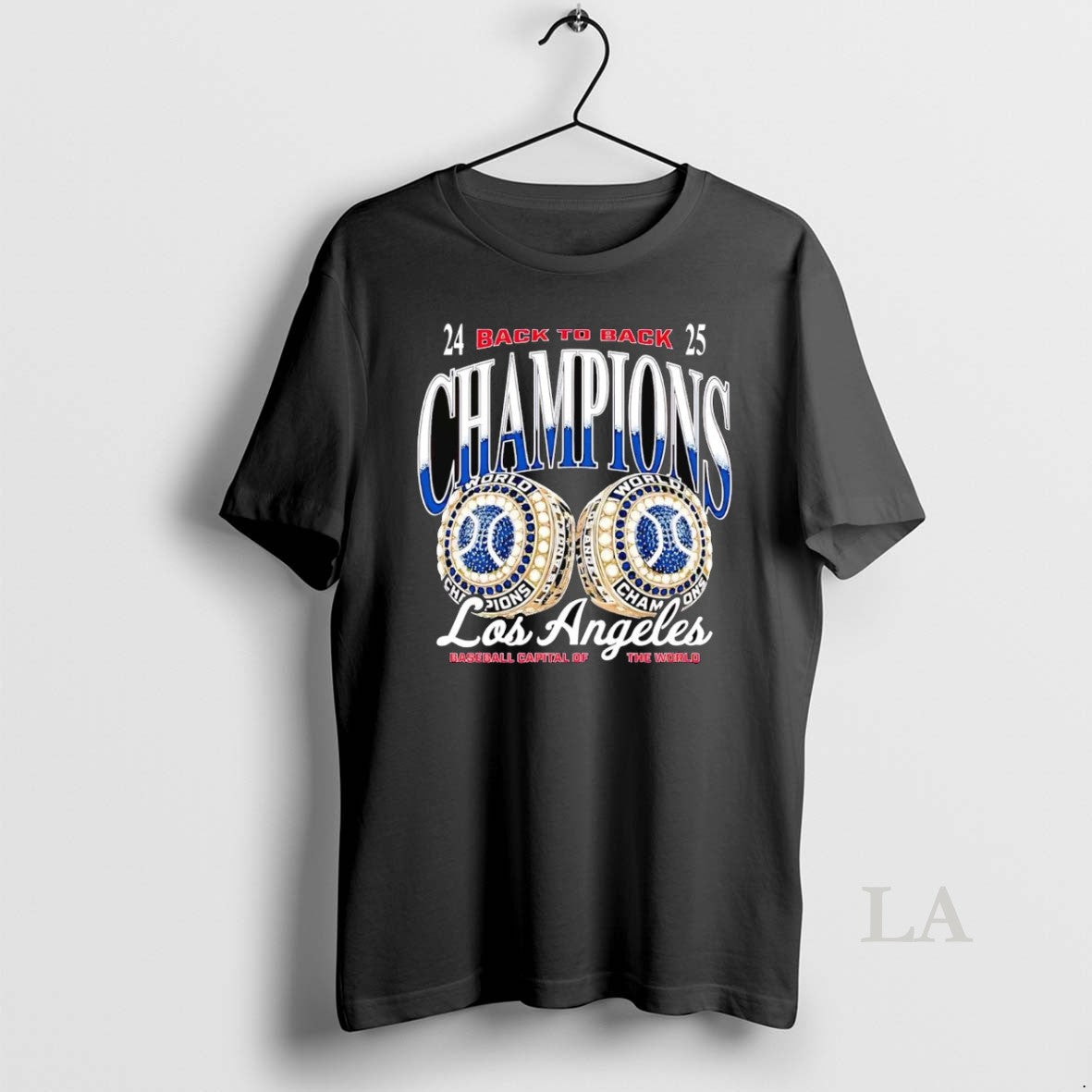 Original La Dodgers 2025 Back To Back Rings Champions T-Shirts, Hoodie, Sweatshirt | InkNestWear.com