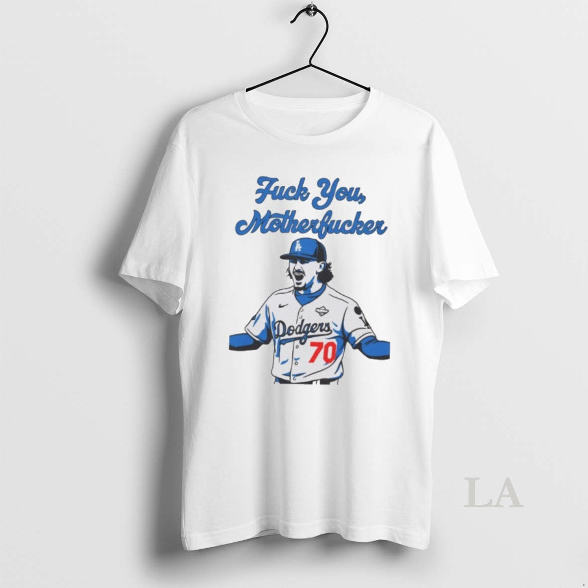 Original La Dodgers Justin Wrobleski Fuck You Motherfucker T-Shirts, Hoodie, Sweatshirt | InkNestWear.com