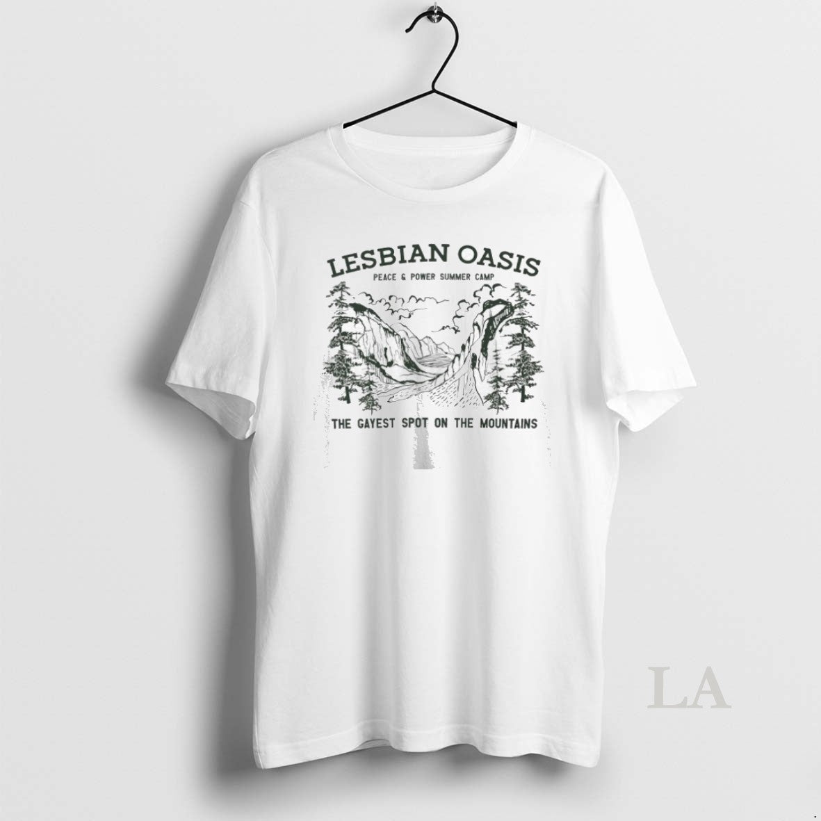 Original Lesbian Oasis Peace And Power Summer Camp The Gayest Spot On The Mountains T-Shirts, Hoodie, Sweatshirt