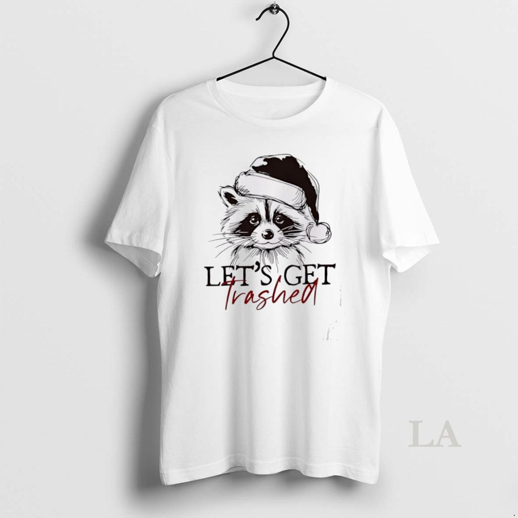 Original Lets Get Trashed Funny Raccoon Christmas T-Shirts, Hoodie, Sweatshirt | InkNestWear.com