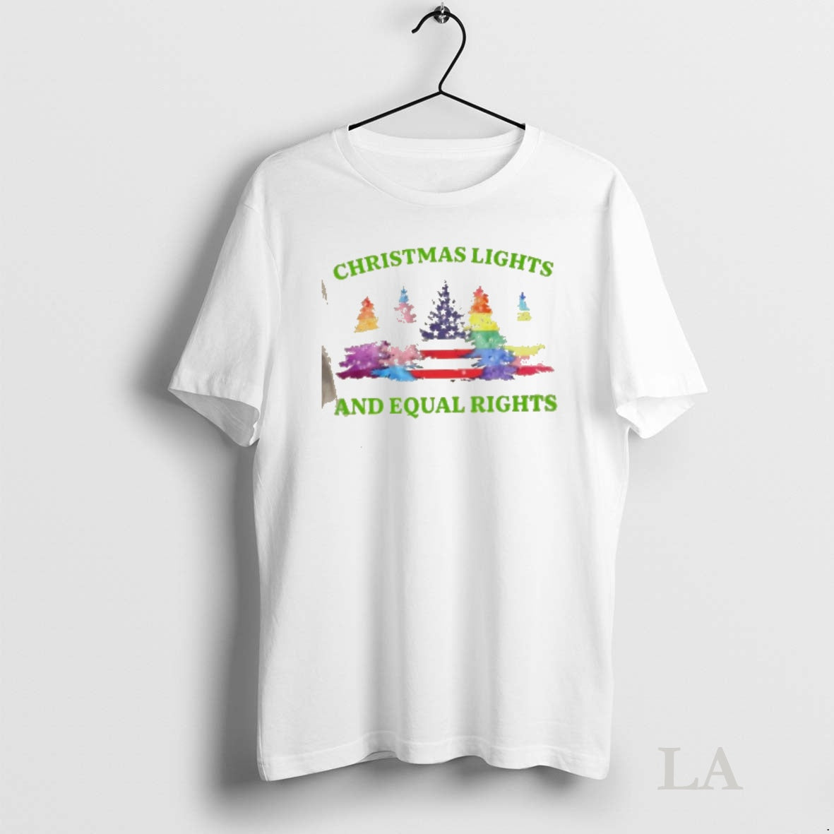 Original Lights Equal Rights Trees Flags T-Shirts, Hoodie, Sweatshirt