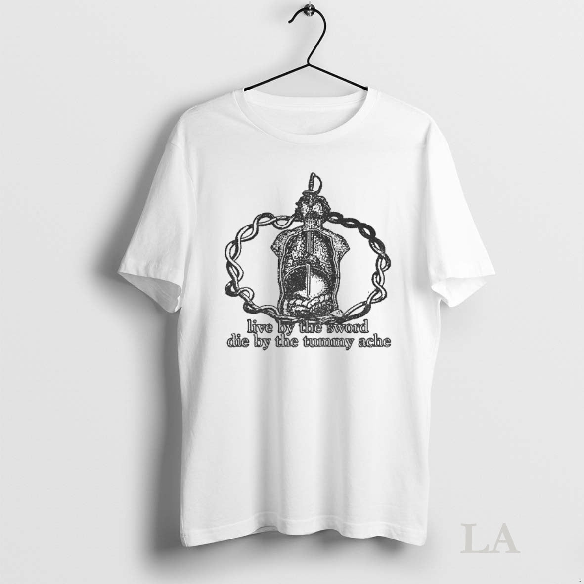 Original Live By The Sword Die By The Tummy Ache T-Shirts, Hoodie, Sweatshirt | InkNestWear.com