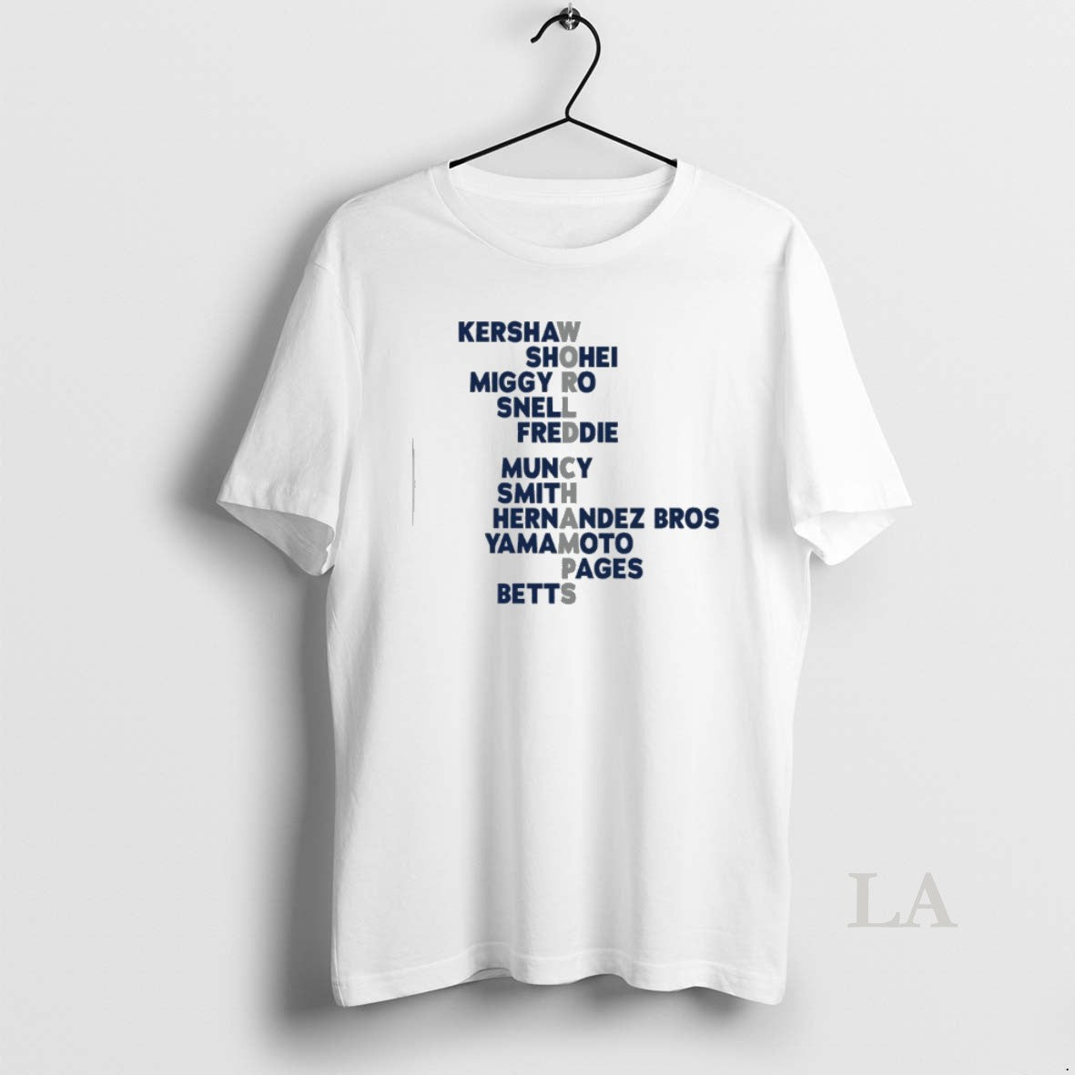 Original Los Angeles Baseball 2025 World Champs Acrostic Players Names T-Shirts, Hoodie, Sweatshirt | InkNestWear.com