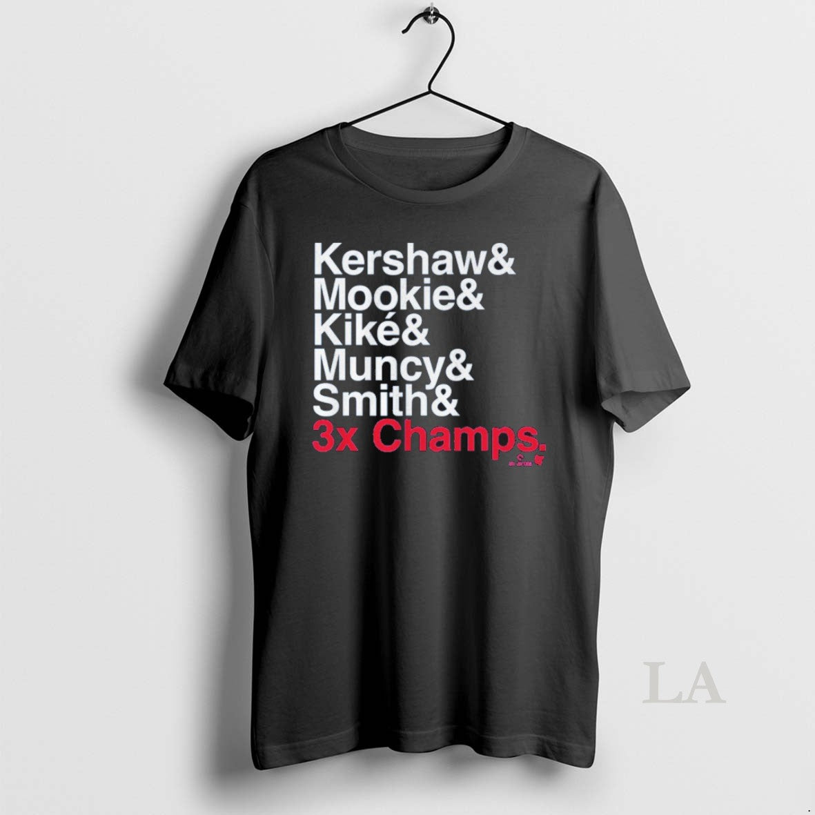 Original Los Angeles Baseball Ampersand 3 Time Champs T-Shirts, Hoodie, Sweatshirt | InkNestWear.com