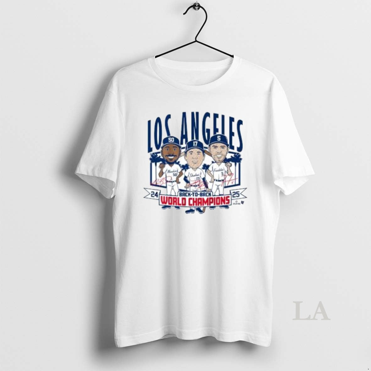 Original Los Angeles Baseball Back To Back World Champs Caricatures 2025 T-Shirts, Hoodie, Sweatshirt | InkNestWear.com