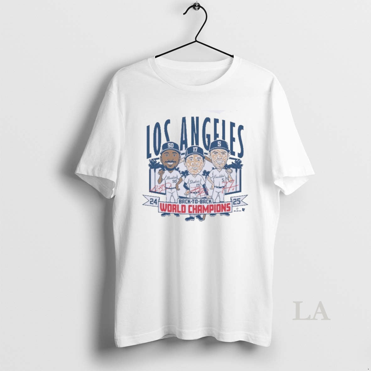 Original Los Angeles Baseball Back To Back World Champs Caricatures T-Shirts, Hoodie, Sweatshirt | InkNestWear.com