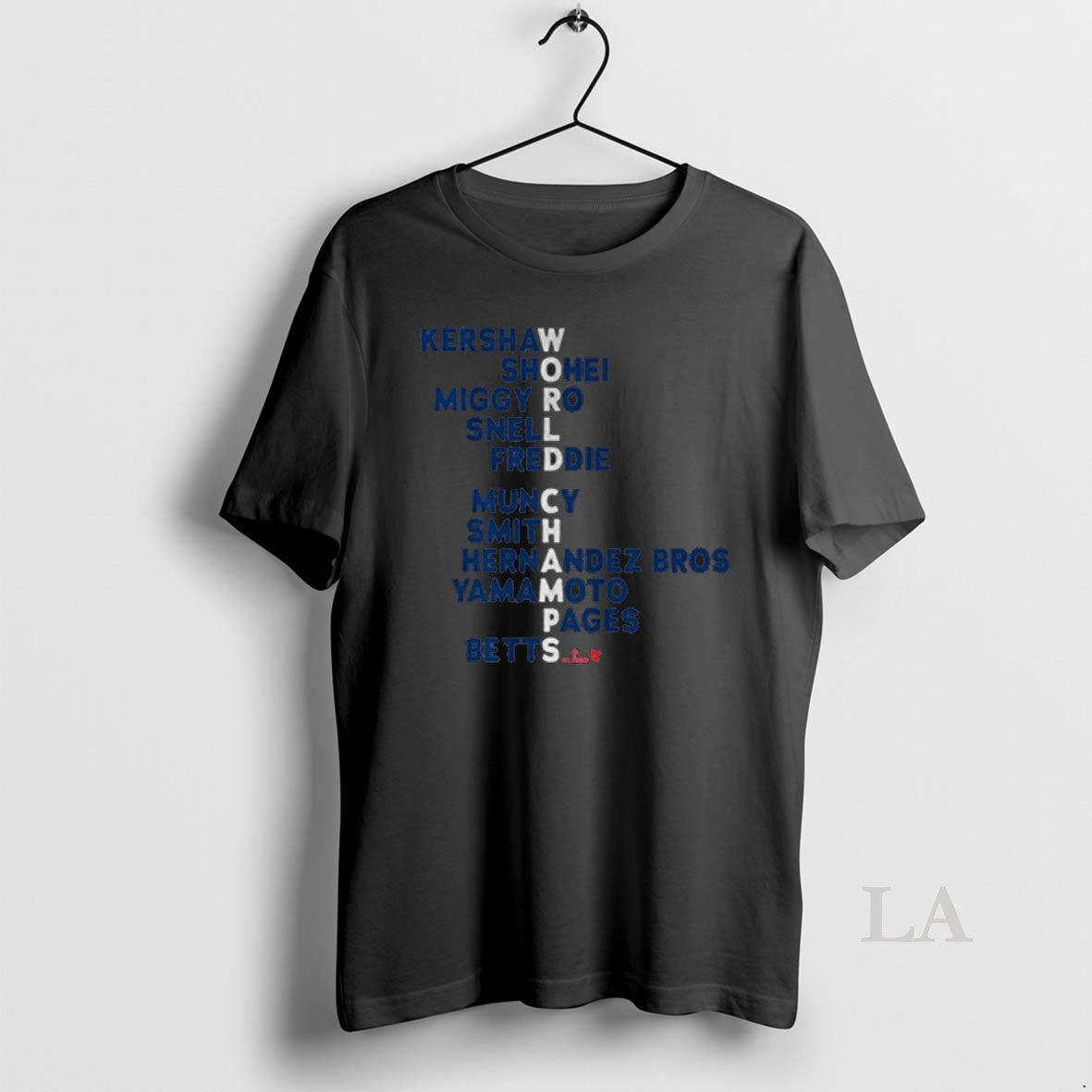 Original Los Angeles Baseball World Champs Acrostic T-Shirts, Hoodie, Sweatshirt | InkNestWear.com