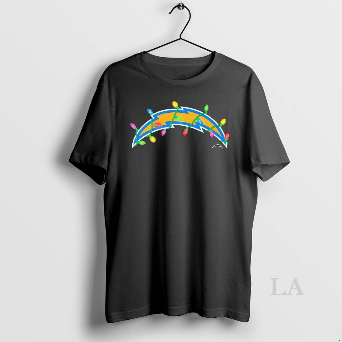 Original Los Angeles Chargers Logo Christmas Light T-Shirts, Hoodie, Sweatshirt | InkNestWear.com