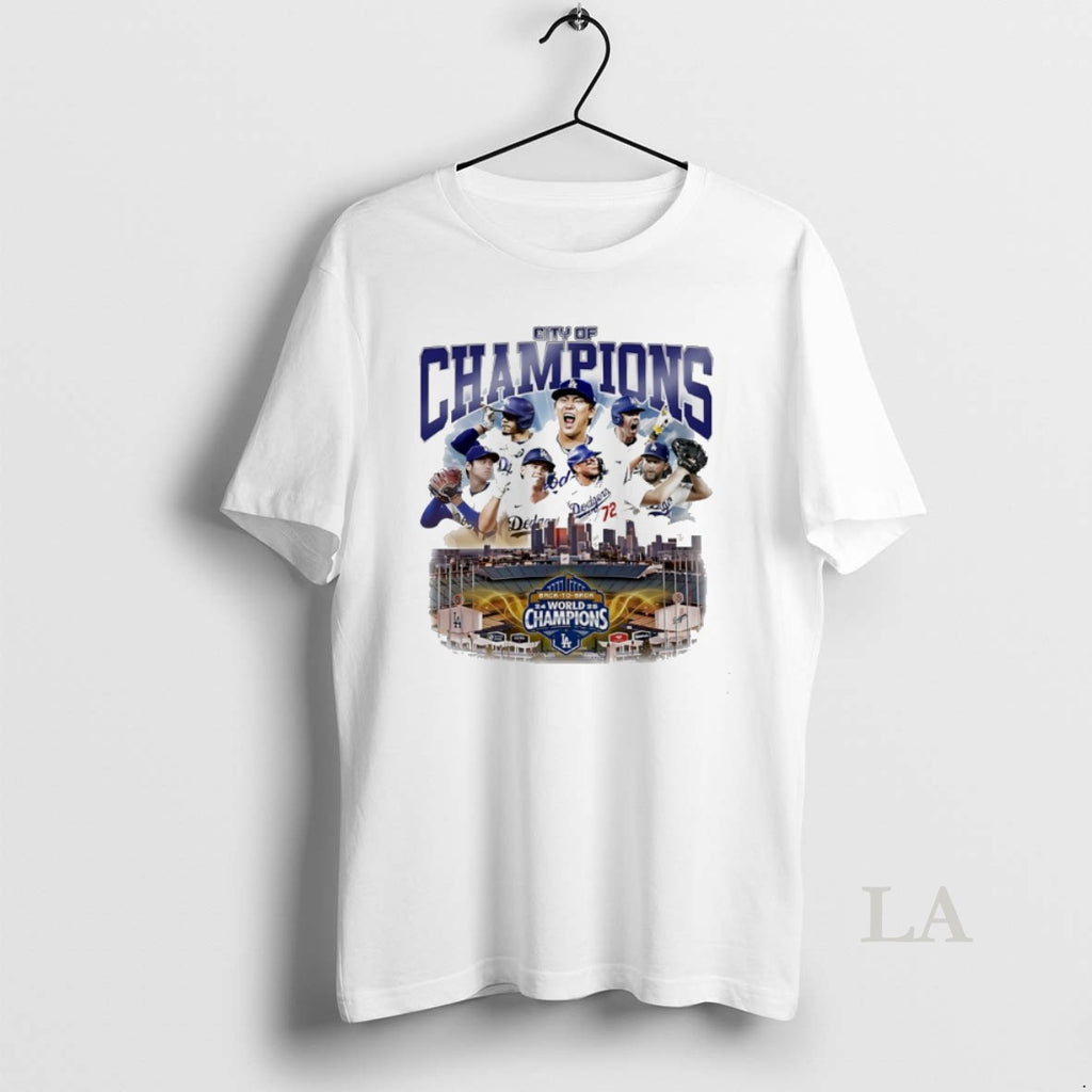 Original Los Angeles City Of Champions World Series 2025 Vintage T-Shirts, Hoodie, Sweatshirt | InkNestWear.com