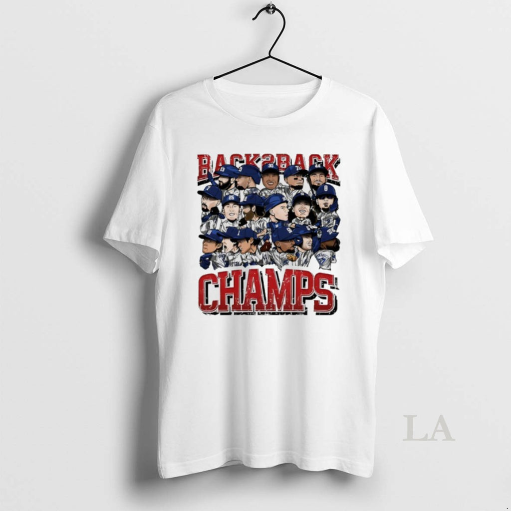 Original Los Angeles Dodgers 2025 Back 2 Back Champs Players Cartoon T-Shirts, Hoodie, Sweatshirt | InkNestWear.com