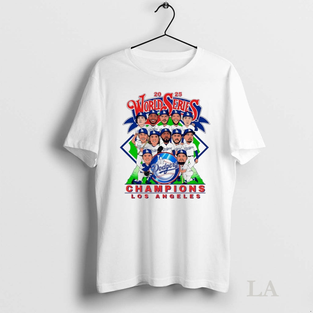 Original Los Angeles Dodgers 2025 World Series Champions Caricature Circle T-Shirts, Hoodie, Sweatshirt | InkNestWear.com