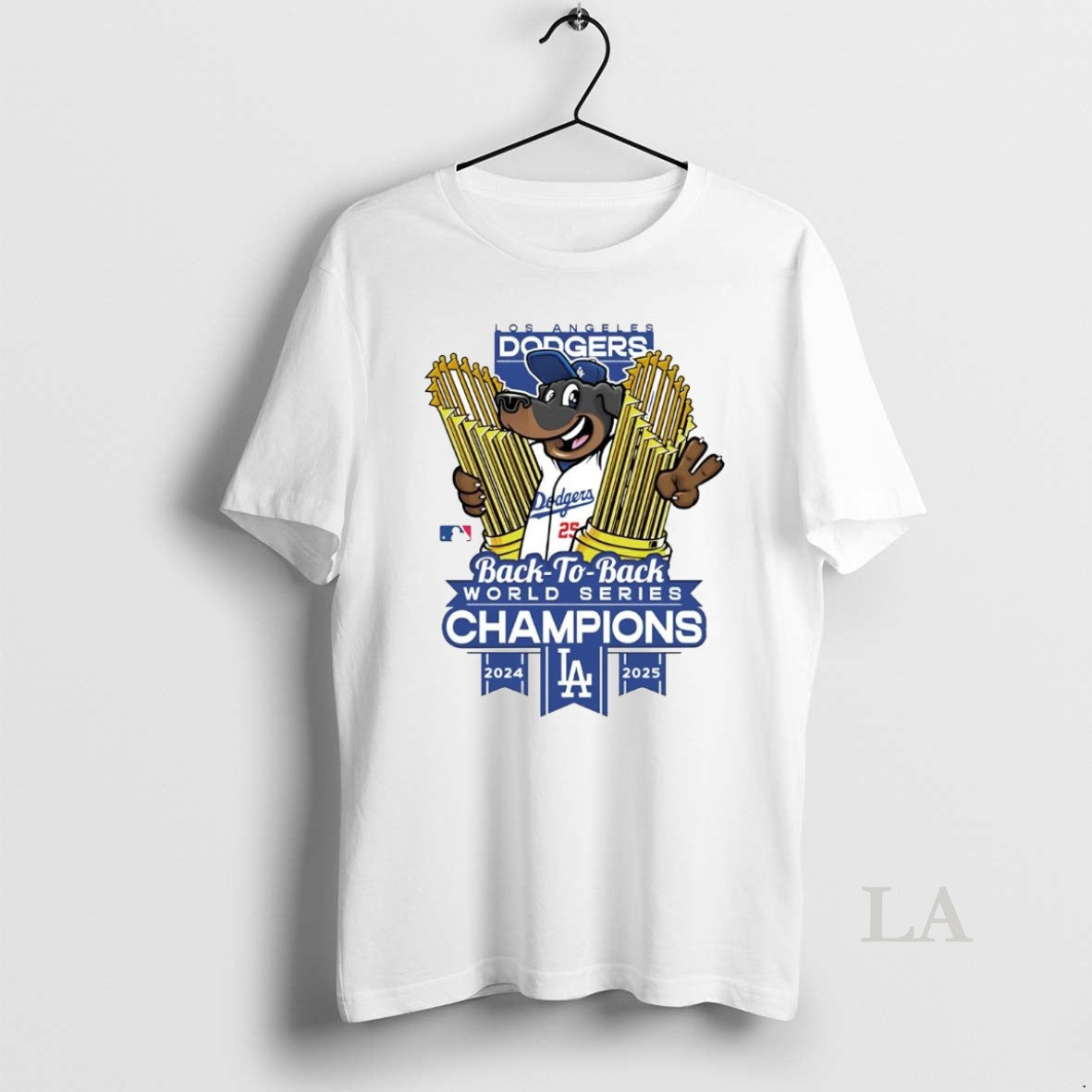 Original Los Angeles Dodgers 2025 Back To Back World Series Champions Mascot Trophy T-Shirts, Hoodie, Sweatshirt