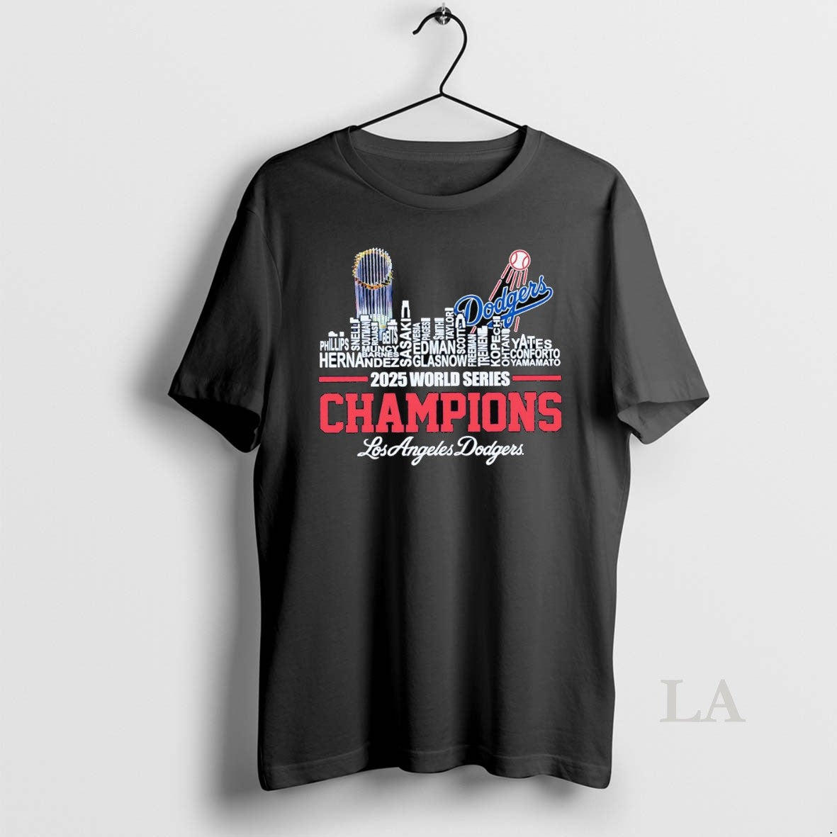 Original Los Angeles Dodgers 2025 World Series Champions Players Names Skyline T-Shirts, Hoodie, Sweatshirt | InkNestWear.com