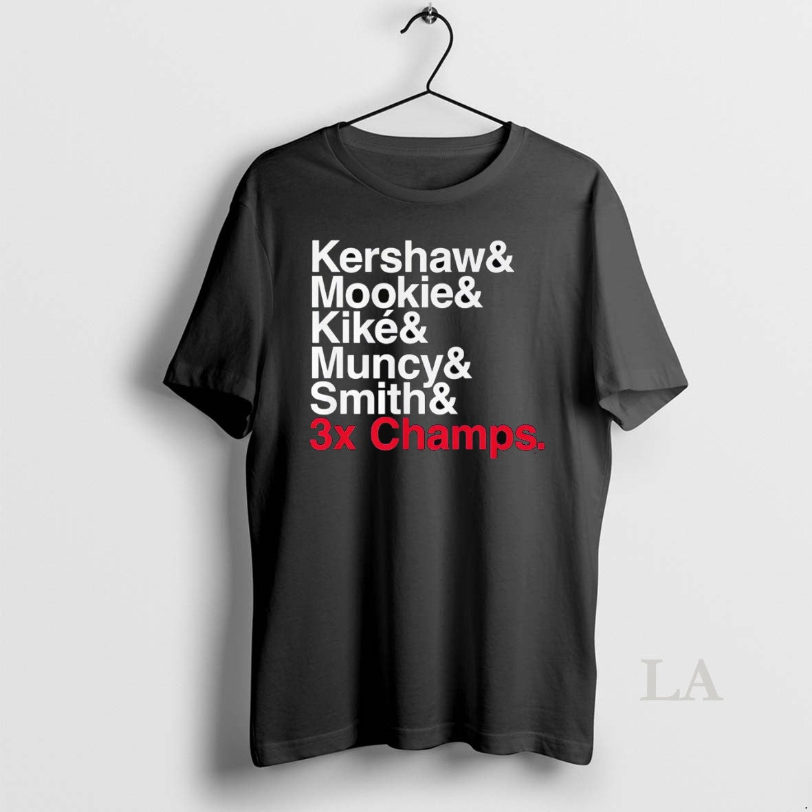 Original Los Angeles Dodgers 3x Champs Players Names Ampersand T-Shirts, Hoodie, Sweatshirt | InkNestWear.com