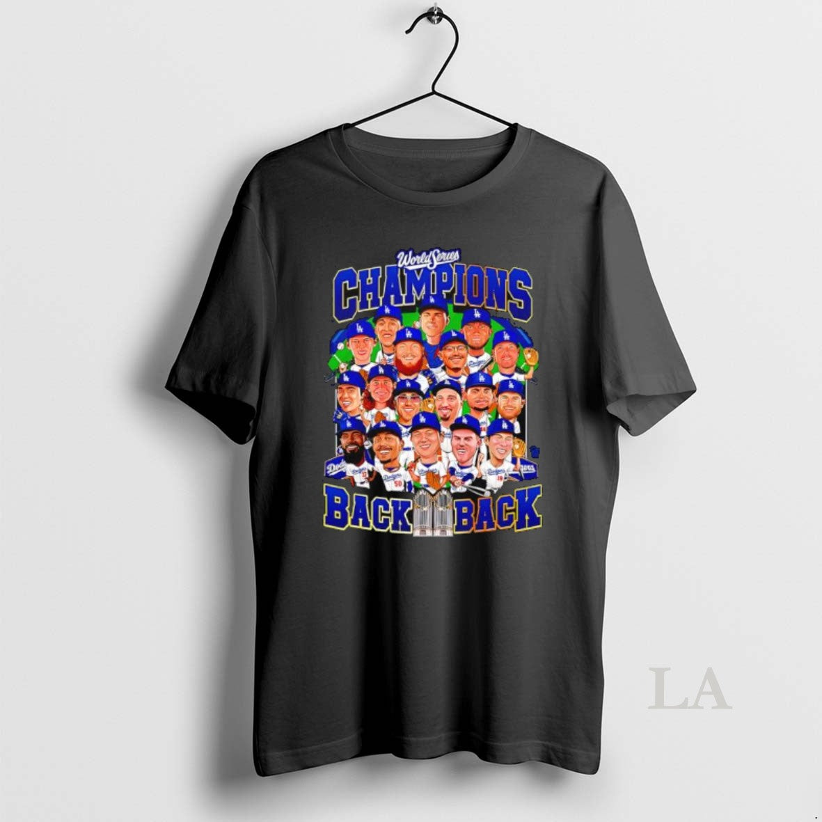 Original Los Angeles Dodgers Back 2 Back Ws Champions Action Cartoon T-Shirts, Hoodie, Sweatshirt | InkNestWear.com