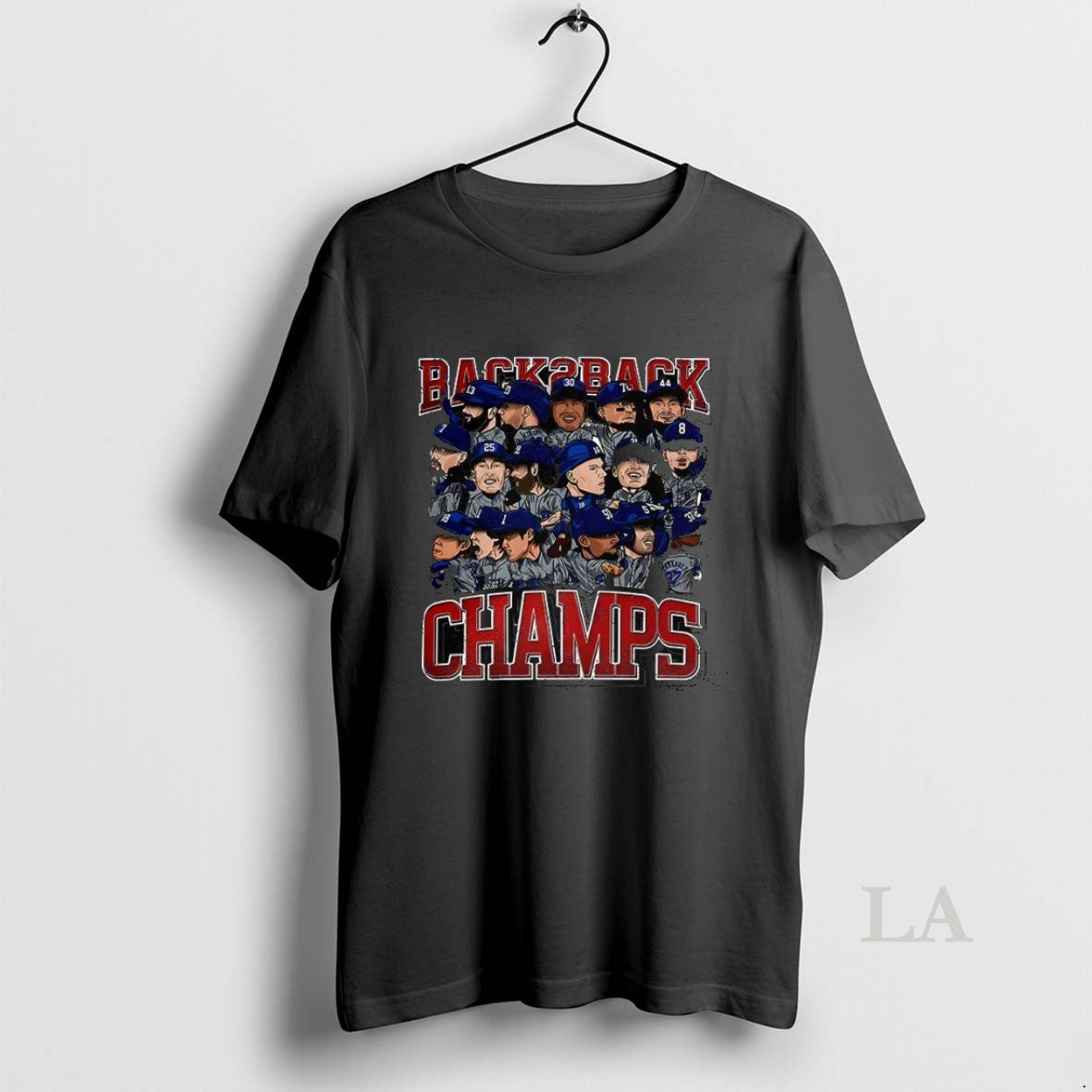 Original Los Angeles Dodgers Back To Back World Champs Caricatures T-Shirts, Hoodie, Sweatshirt | InkNestWear.com