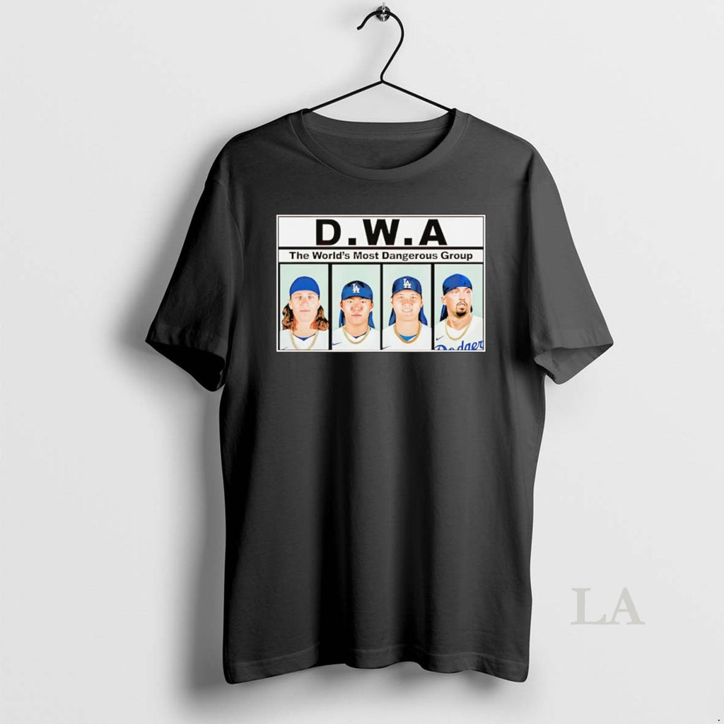Original Los Angeles Dodgers Dwa The Worlds Most Dangerous Group T-Shirts, Hoodie, Sweatshirt | InkNestWear.com
