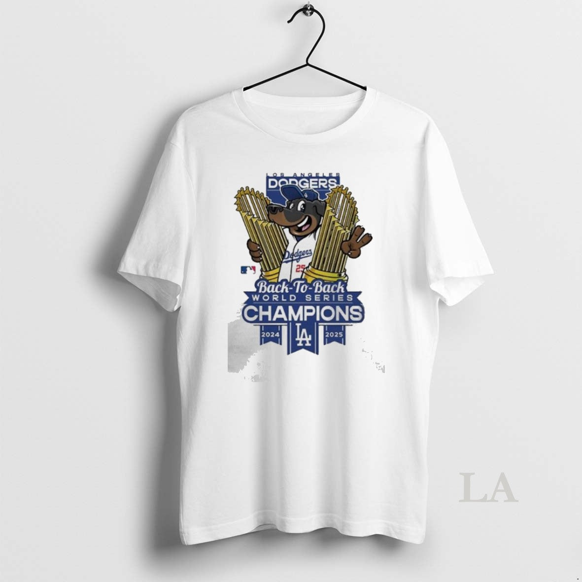 Original Los Angeles Dodgers Winner World Series Champions 2025 Back To Back Mascot Trophy Cup T-Shirts, Hoodie, Sweatshirt
