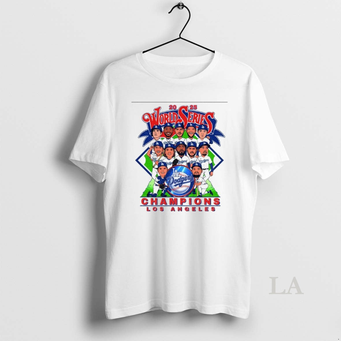 Original Los Angeles Dodgers World Series Champions 2025 Cartoon Art T-Shirts, Hoodie, Sweatshirt | InkNestWear.com