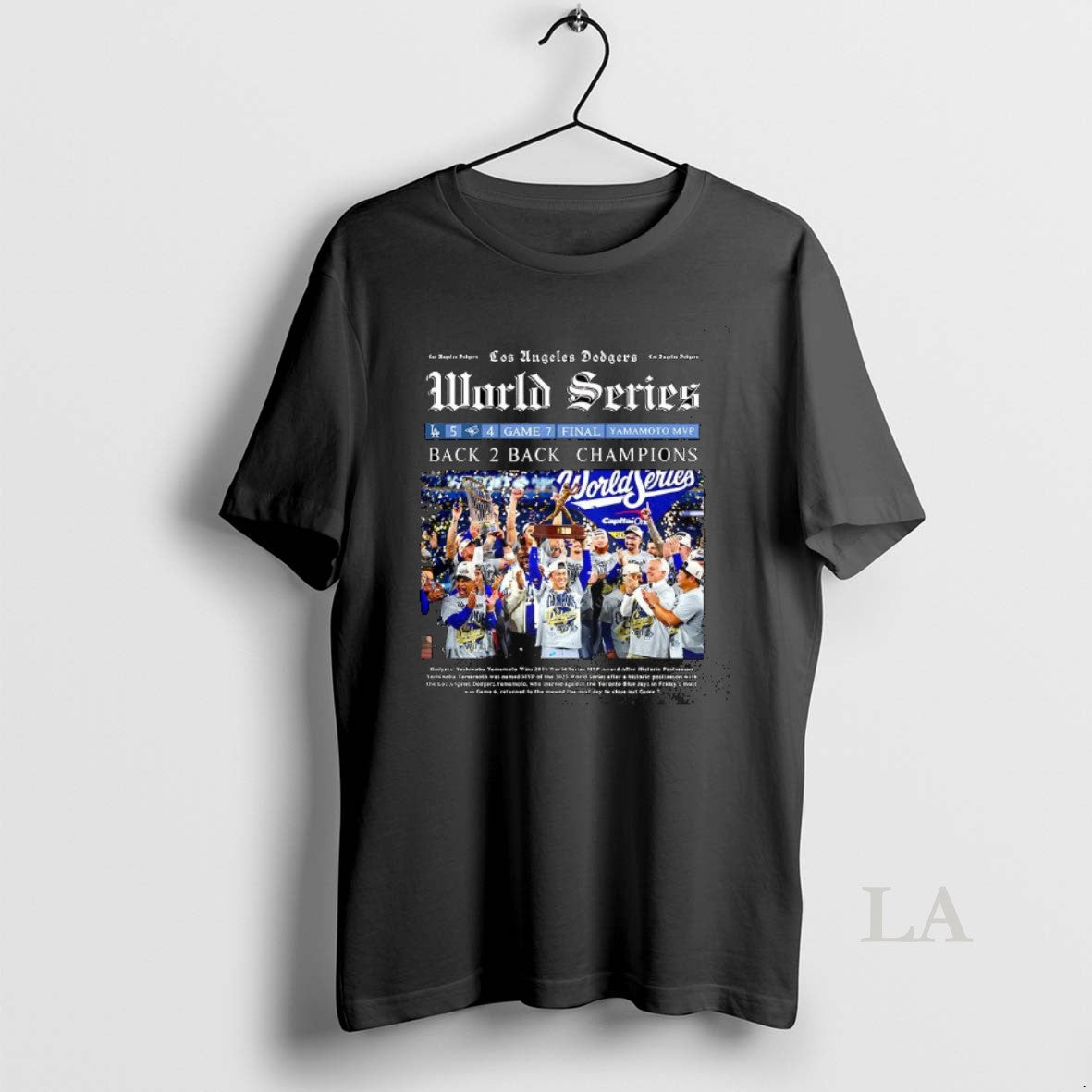 Original Los Angeles Dodgers World Series Back To Back Champions 2025 Newspaper T-Shirts, Hoodie, Sweatshirt