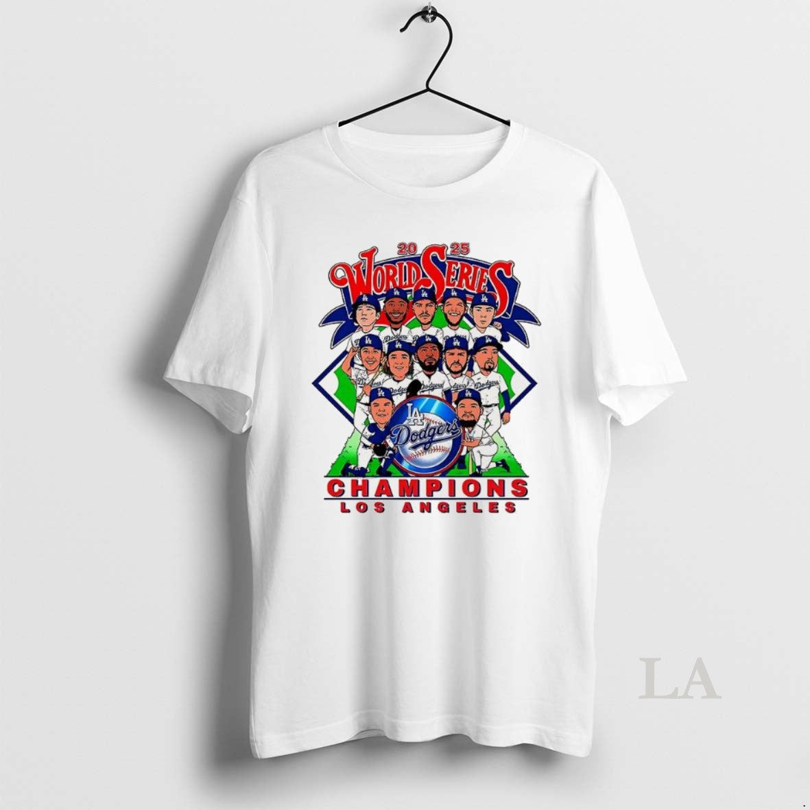 Original Los Angeles Dodgers Caricature 2025 World Series Champions T-Shirts, Hoodie, Sweatshirt | InkNestWear.com