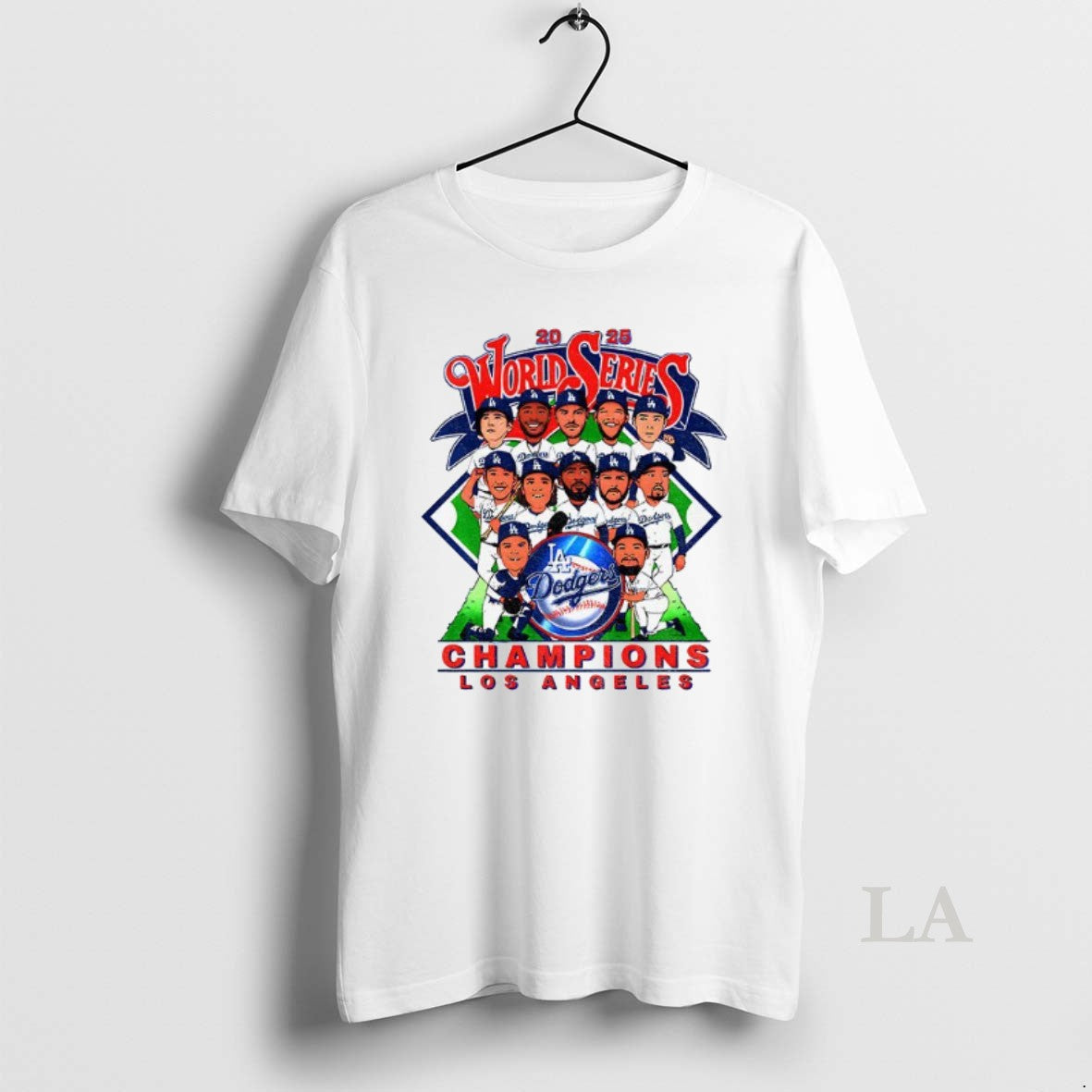 Original Los Angeles Dodgers Cartoon All Team World Series Champions 2025 T-Shirts, Hoodie, Sweatshirt | InkNestWear.com