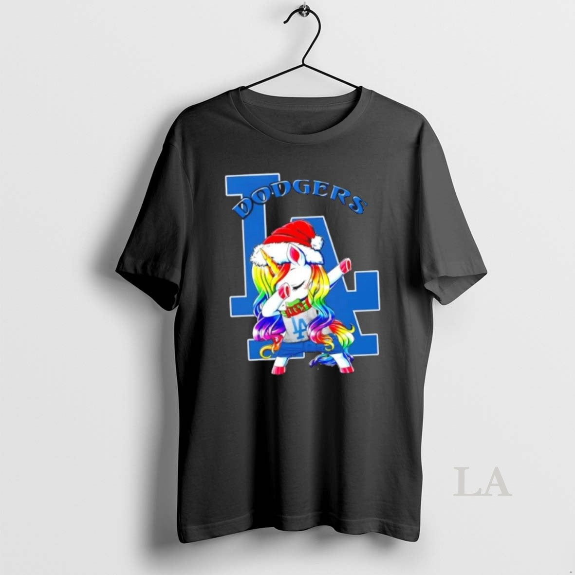 Original Los Angeles Dodgers X Unicorn Santa Hat Dabbing Merry Christmas T-Shirts, Hoodie, Sweatshirt | InkNestWear.com