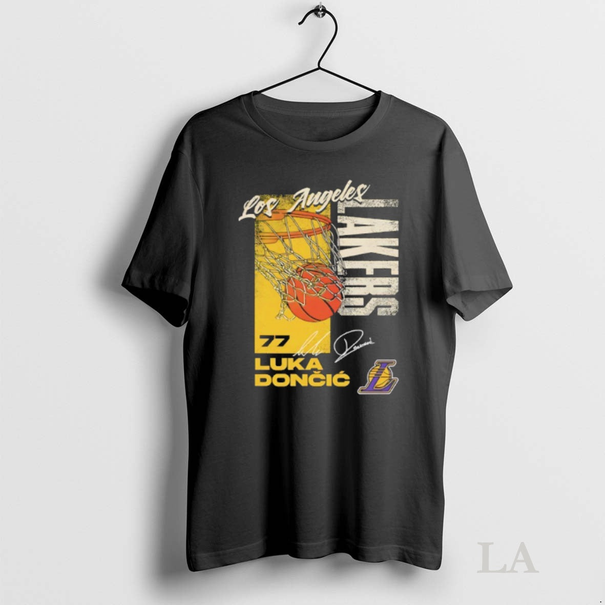 Original Luka Doncic 77 Los Angeles Lakers All Net Signature T-Shirts, Hoodie, Sweatshirt | InkNestWear.com