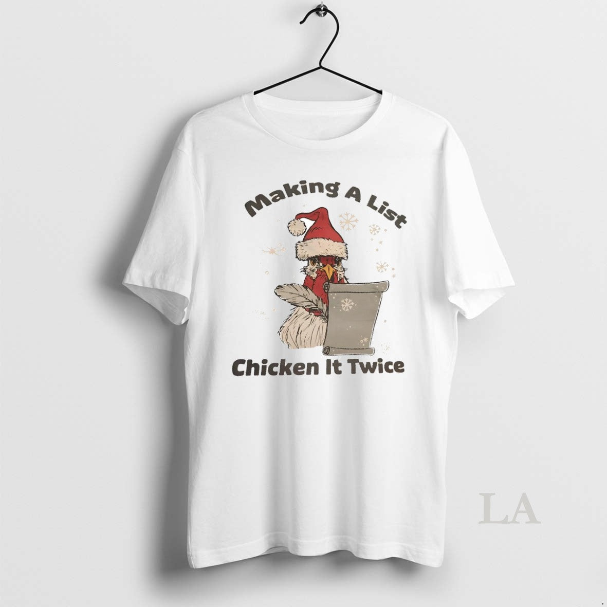 Original Making A List Chicken It Twice Christmas T-Shirts, Hoodie, Sweatshirt | InkNestWear.com