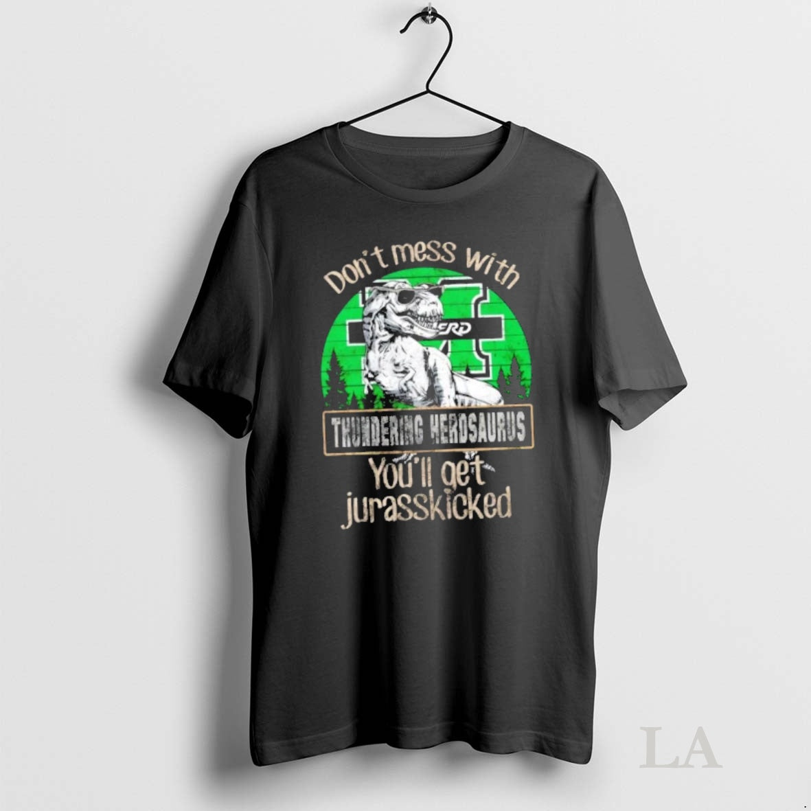 Original Marshall Thundering Herd Dont Mess With Thundering Herdsaurus Youll Get Jurasskicked T-Shirts, Hoodie, Sweatshirt