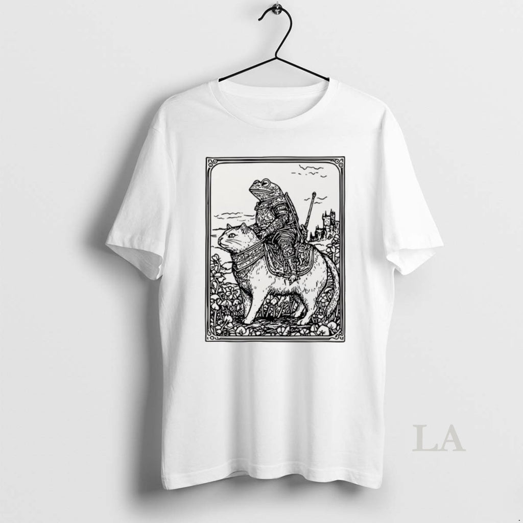 Original Medieval Frog Knight On Cat T-Shirts, Hoodie, Sweatshirt | InkNestWear.com