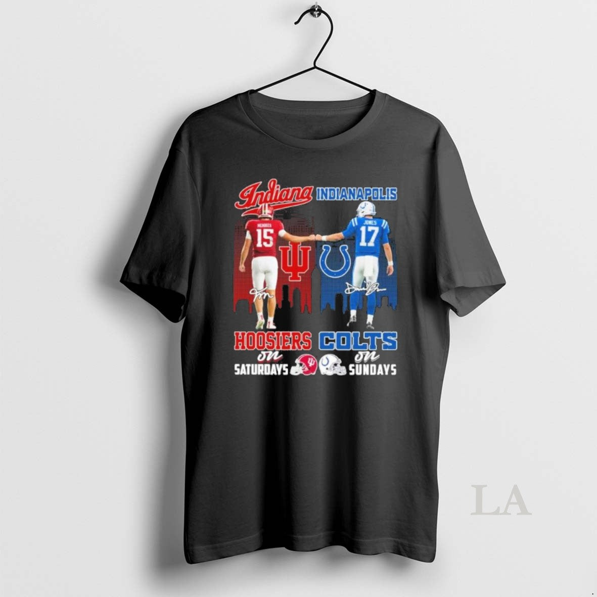 Original Mendoza Hoosiers On Saturdays And Jones Colts On Sundays T-Shirts, Hoodie, Sweatshirt | InkNestWear.com