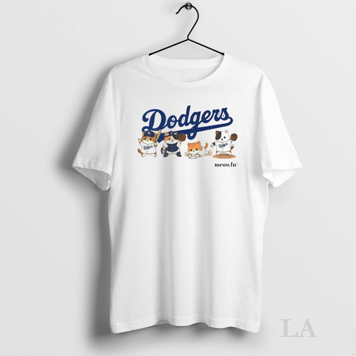 Original Meowfu Dodger Cat Los Angles Dodgers T-Shirts, Hoodie, Sweatshirt | InkNestWear.com