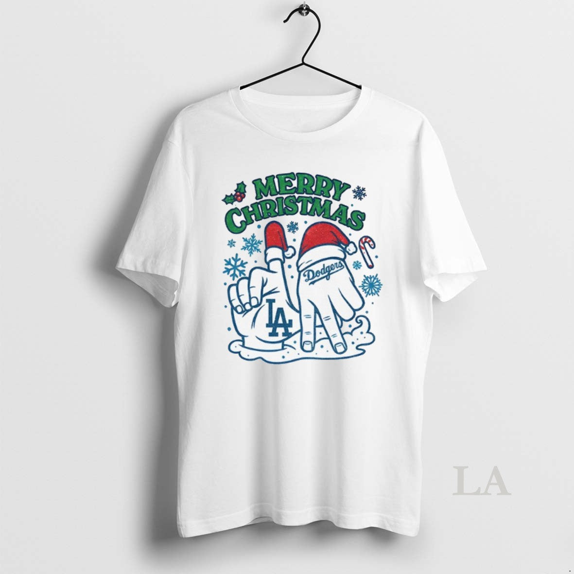 Original Merry Christmas Los Angeles Dodgers Hands Mlb Baseball World Series 2025 T-Shirts, Hoodie, Sweatshirt