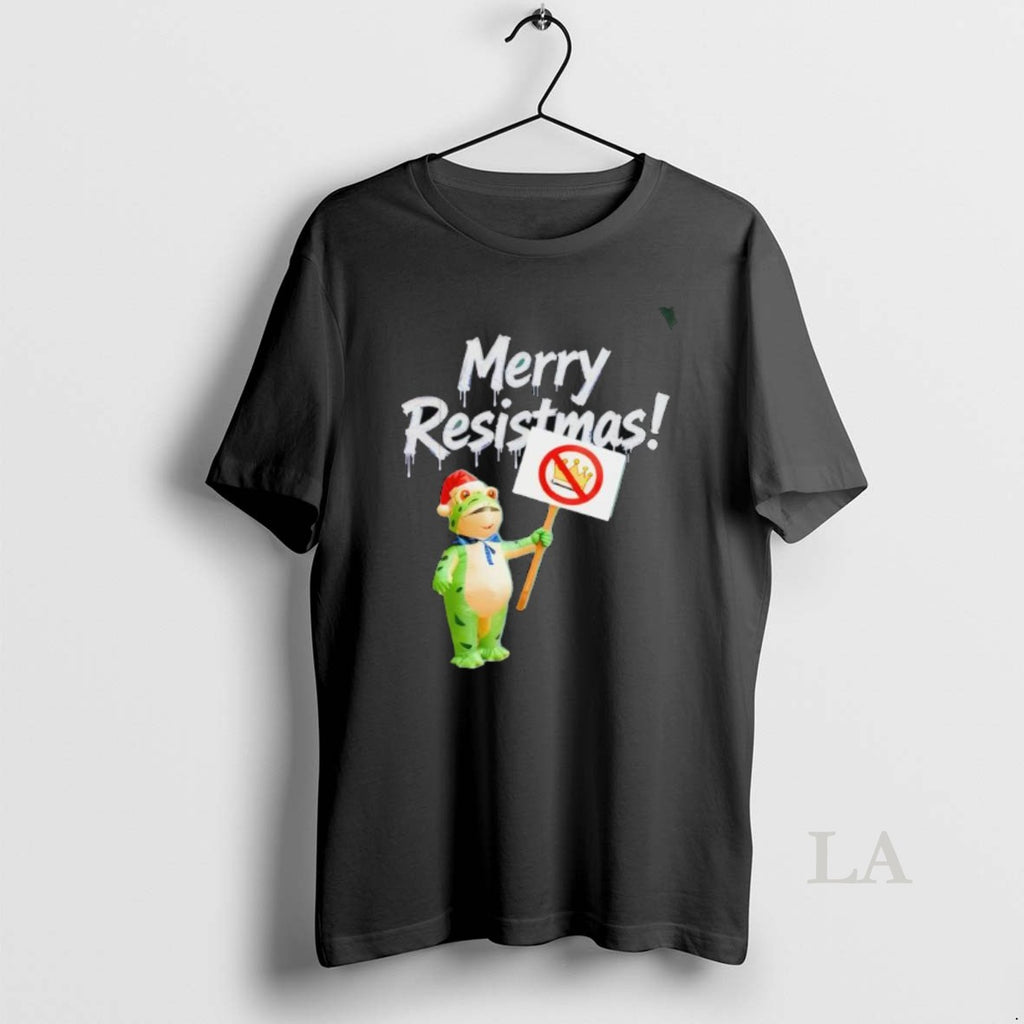 Original Merry Resistmas Frog No Kings T-Shirts, Hoodie, Sweatshirt | InkNestWear.com