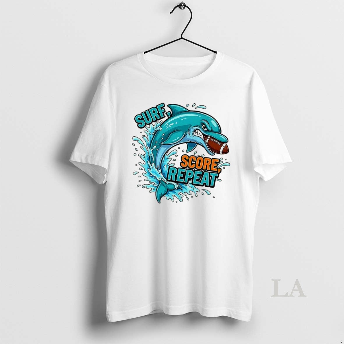 Original Miami Dolphins Football Surf Score Repeat Mascot T-Shirts, Hoodie, Sweatshirt | InkNestWear.com