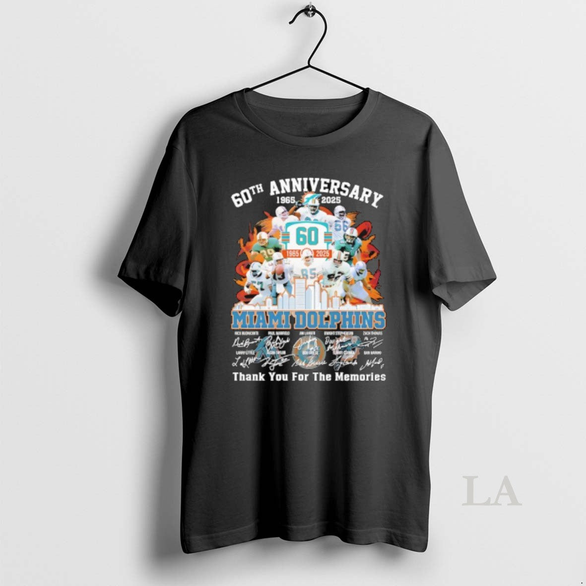 Original Miami Dolphins Thank You Memories 60th Anniversary 1965 2025 T-Shirts, Hoodie, Sweatshirt