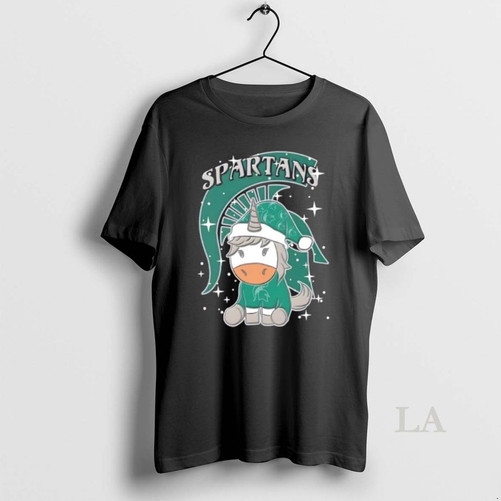 Original Michigan State Spartans Football X Unicorn Merry Christmas T-Shirts, Hoodie, Sweatshirt | InkNestWear.com