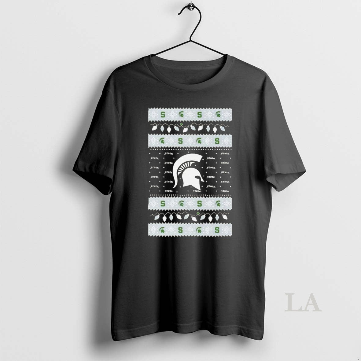 Original Michigan State Spartans Ugly Christmas Light T-Shirts, Hoodie, Sweatshirt | InkNestWear.com